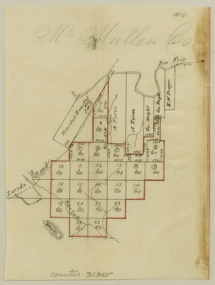 31345, McMullen County Sketch File 6, General Map Collection