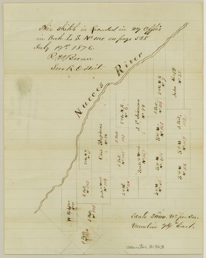 31363, McMullen County Sketch File 15, General Map Collection