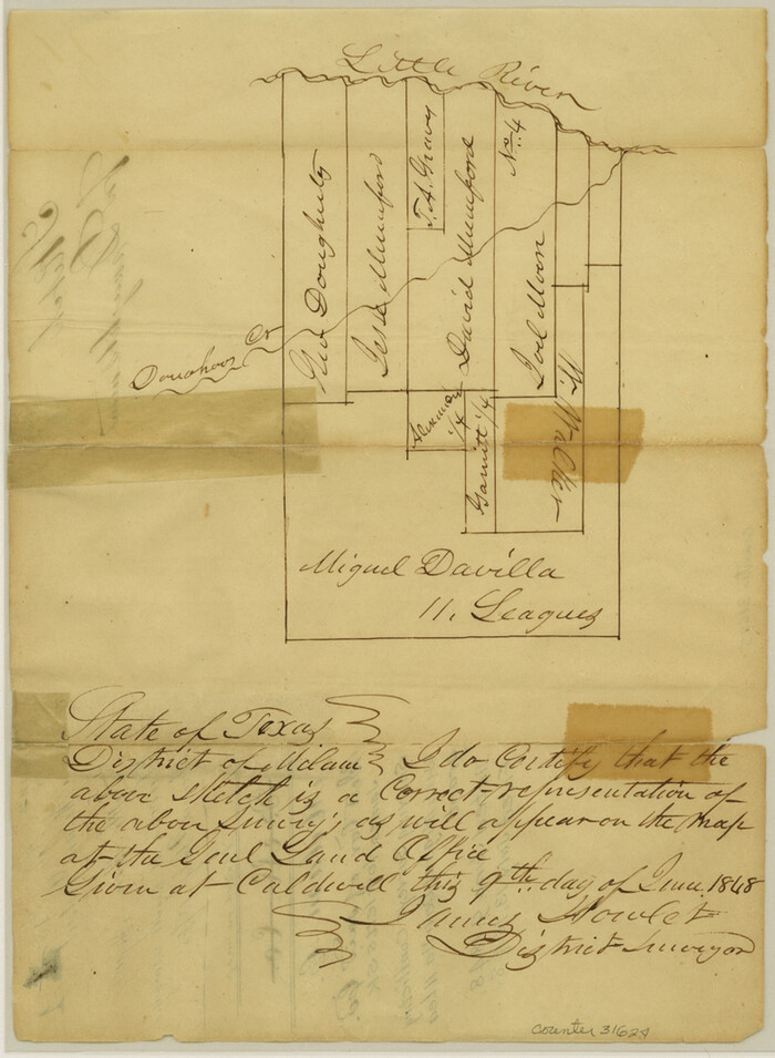 31624, Milam County Sketch File 1, General Map Collection