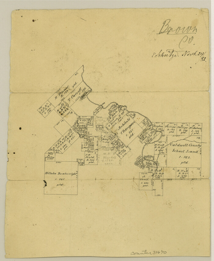 31670, Mills County Sketch File 22, General Map Collection