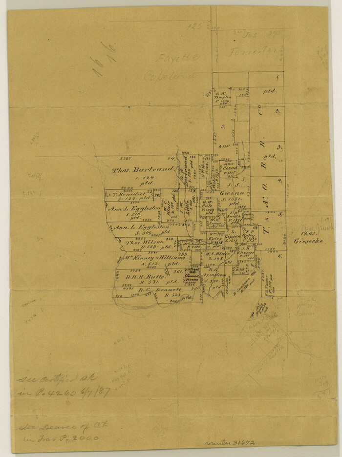 31672, Mills County Sketch File 23, General Map Collection