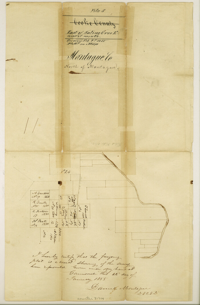 31714, Montague County Sketch File 3, General Map Collection