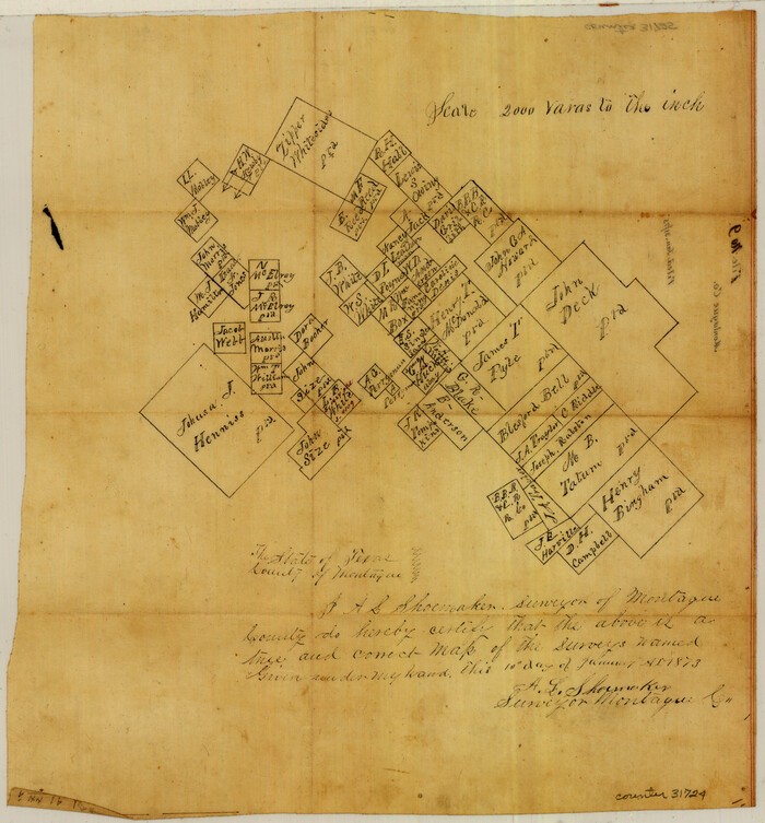 31724, Montague County Sketch File 9, General Map Collection