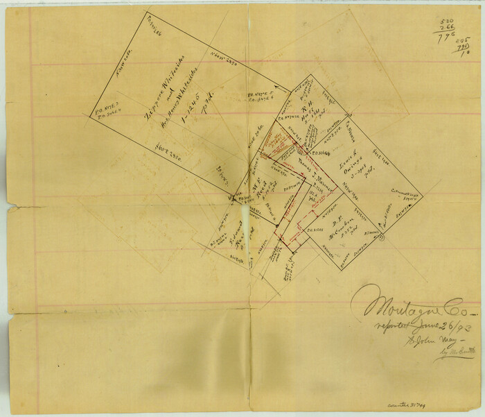 31744, Montague County Sketch File 17, General Map Collection