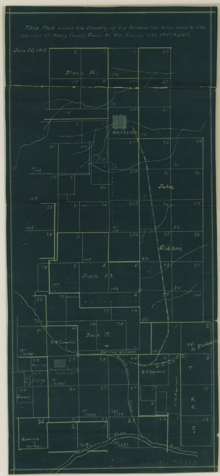 32213, Motley County Sketch File 31 (S), General Map Collection