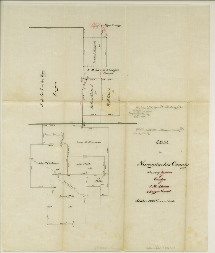 32253, Nacogdoches County Sketch File 10, General Map Collection