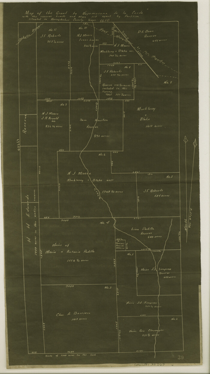 32267, Nacogdoches County Sketch File 17, General Map Collection