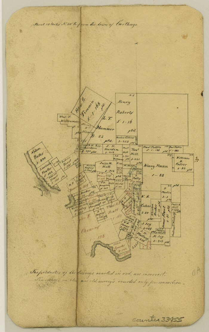 33455, Panola County Sketch File 6, General Map Collection