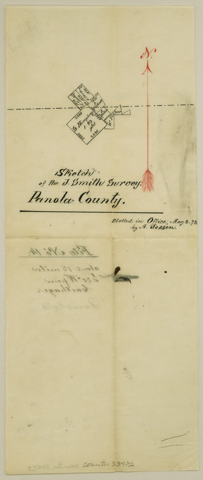 33472, Panola County Sketch File 14, General Map Collection