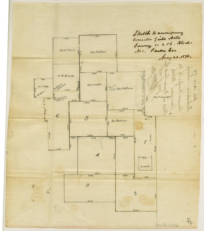 33556, Parker County Sketch File 19, General Map Collection
