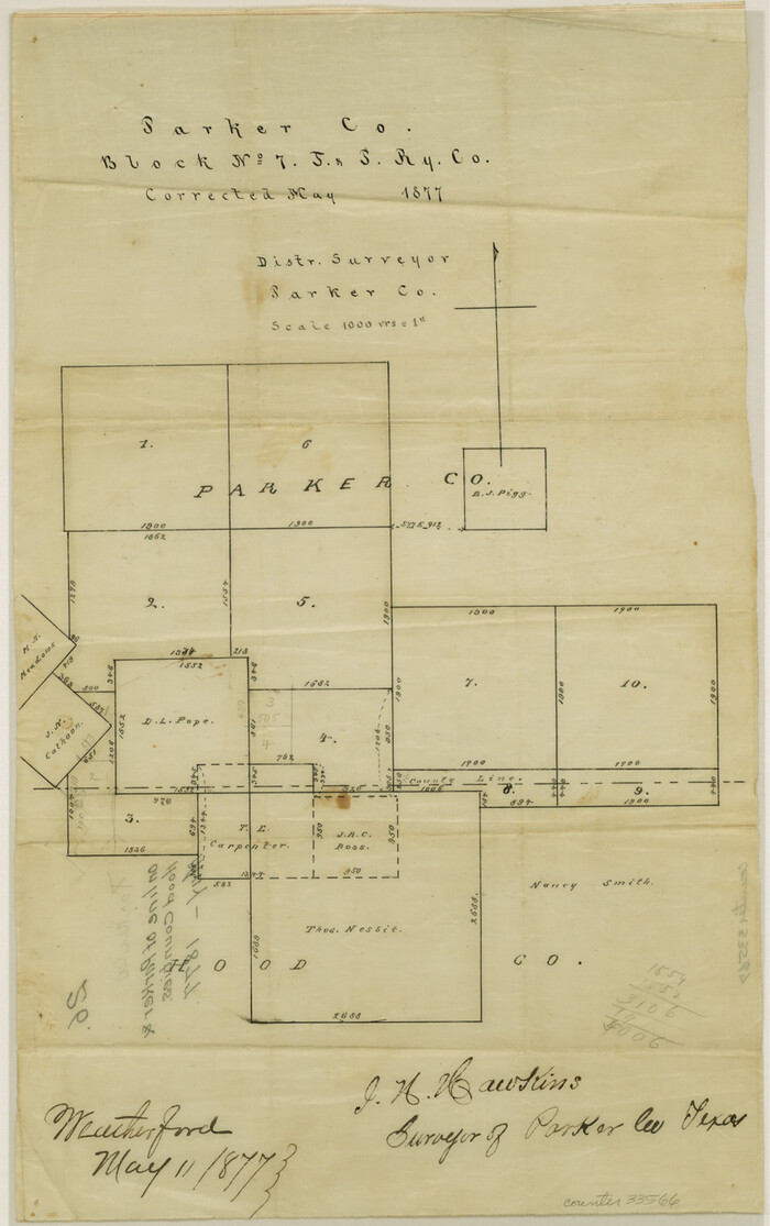 33566, Parker County Sketch File 26, General Map Collection