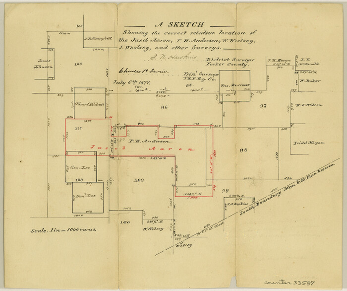 33587, Parker County Sketch File 41, General Map Collection