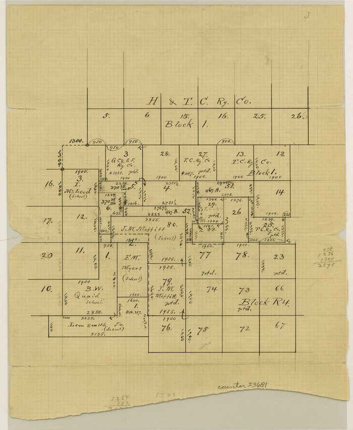 33681, Pecos County Sketch File 27c, General Map Collection