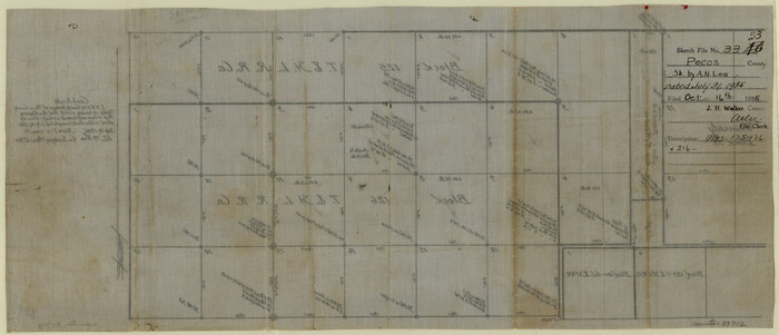 33712, Pecos County Sketch File 33, General Map Collection