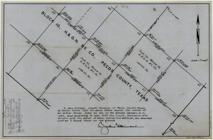 34002, Pecos County Sketch File 98, General Map Collection