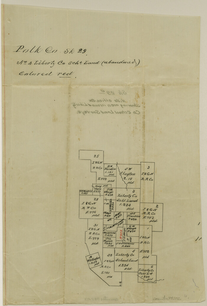 34202, Polk County Sketch File 29a, General Map Collection