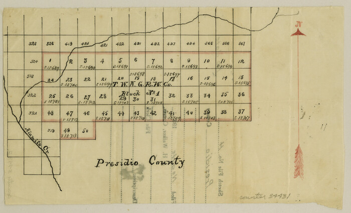 34431, Presidio County Sketch File H, General Map Collection