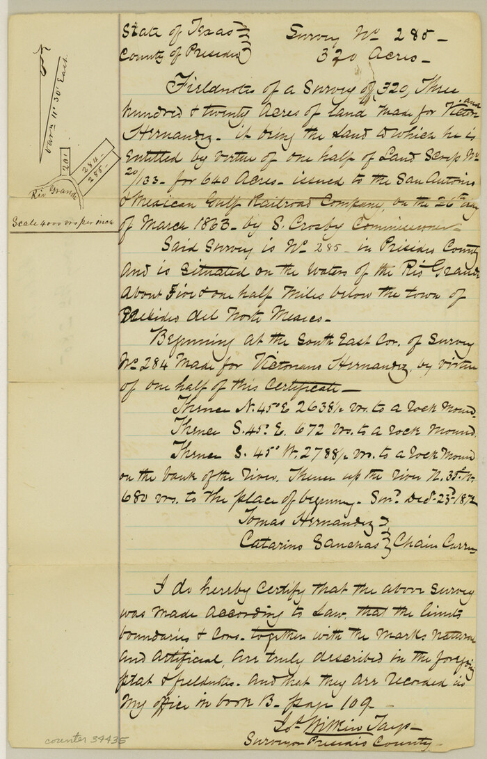 34435, Presidio County Sketch File 5a, General Map Collection