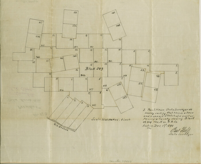 34466, Presidio County Sketch File 27 1/2, General Map Collection