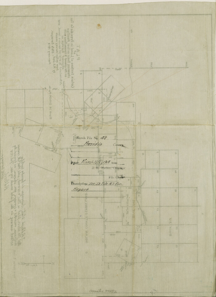 34582, Presidio County Sketch File 48, General Map Collection