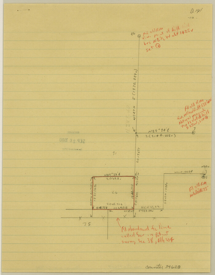 34628, Presidio County Sketch File 58a, General Map Collection