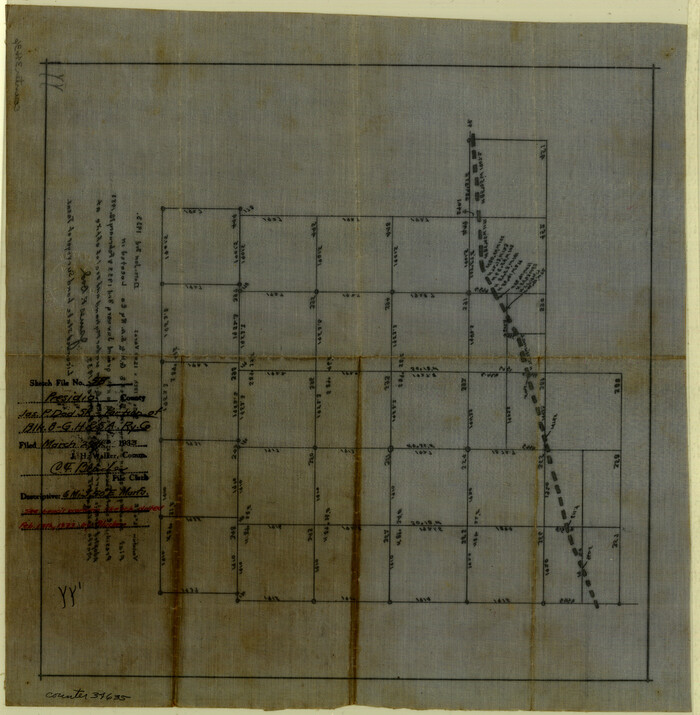 34635, Presidio County Sketch File 58, General Map Collection