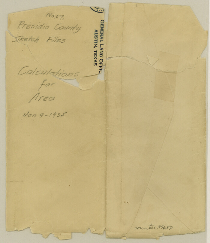 34637, Presidio County Sketch File 59, General Map Collection