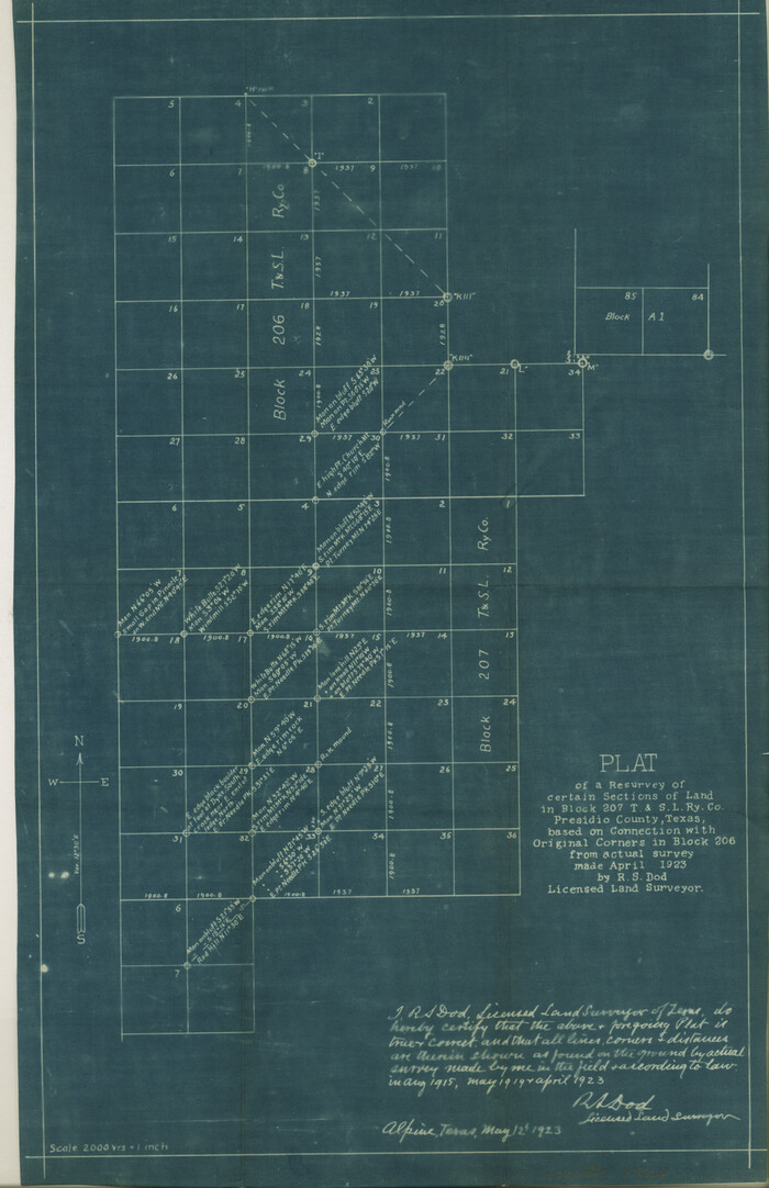 34664, Presidio County Sketch File 69a, General Map Collection