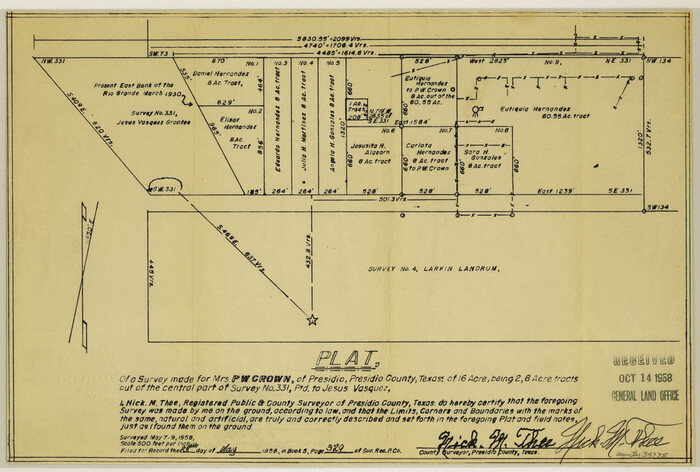 34775, Presidio County Sketch File 96, General Map Collection