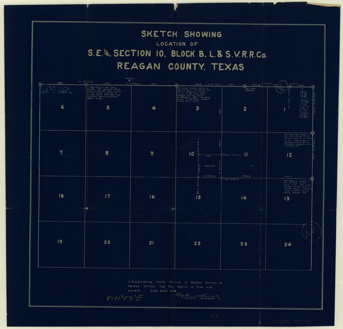 34989, Reagan County Sketch File 10, General Map Collection
