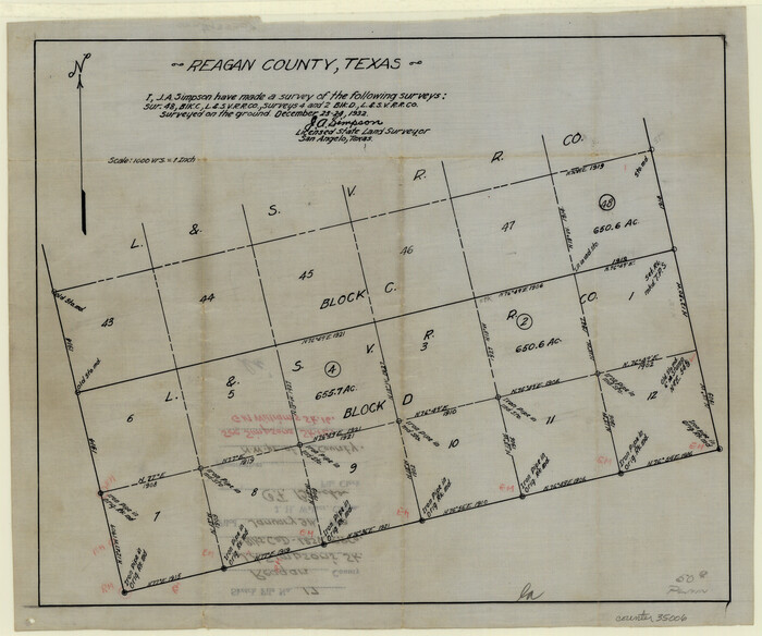 35006, Reagan County Sketch File 17, General Map Collection