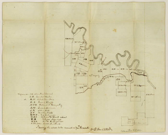 35100, Red River County Sketch File 4, General Map Collection