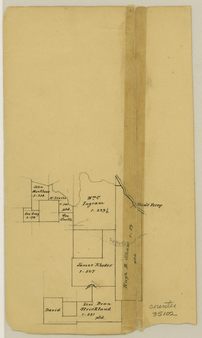 35102, Red River County Sketch File 5, General Map Collection