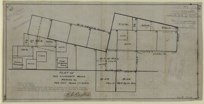 35208, Reeves County Sketch File 17, General Map Collection