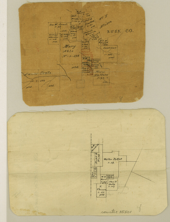 35501, Rusk County Sketch File 7, General Map Collection