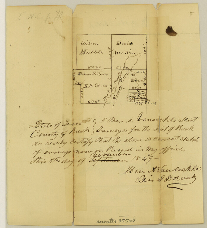 35507, Rusk County Sketch File 10, General Map Collection