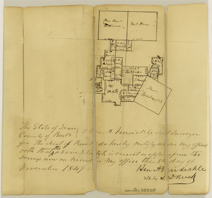 35509, Rusk County Sketch File 11, General Map Collection