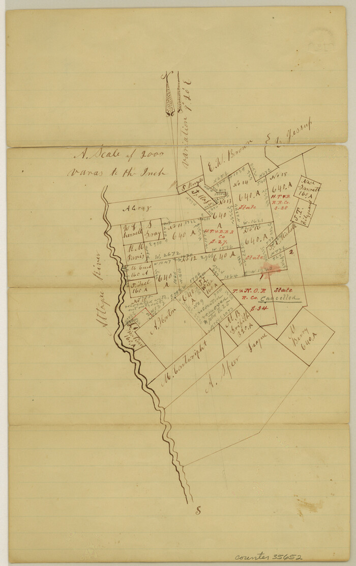 35652, San Augustine County Sketch File 10, General Map Collection