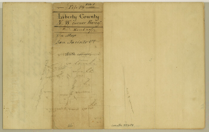 35694, San Jacinto County Sketch File 1, General Map Collection