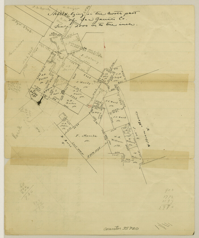 35720, San Jacinto County Sketch File 12, General Map Collection