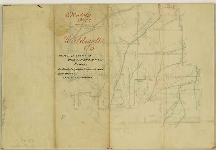 35825, Caldwell County Sketch File 1, General Map Collection