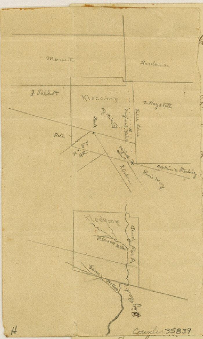 35839, Caldwell County Sketch File 4b, General Map Collection