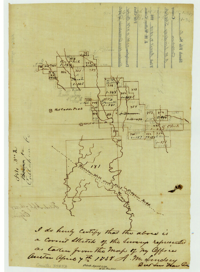 35853, Callahan County Sketch File 2, General Map Collection