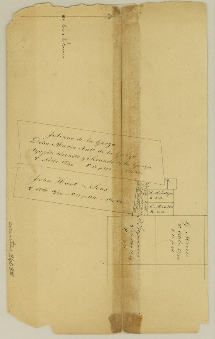 36035, San Patricio County Sketch File 6, General Map Collection