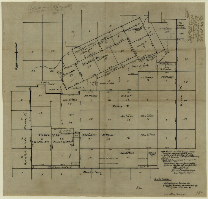 36510, Schleicher County Sketch File 21, General Map Collection