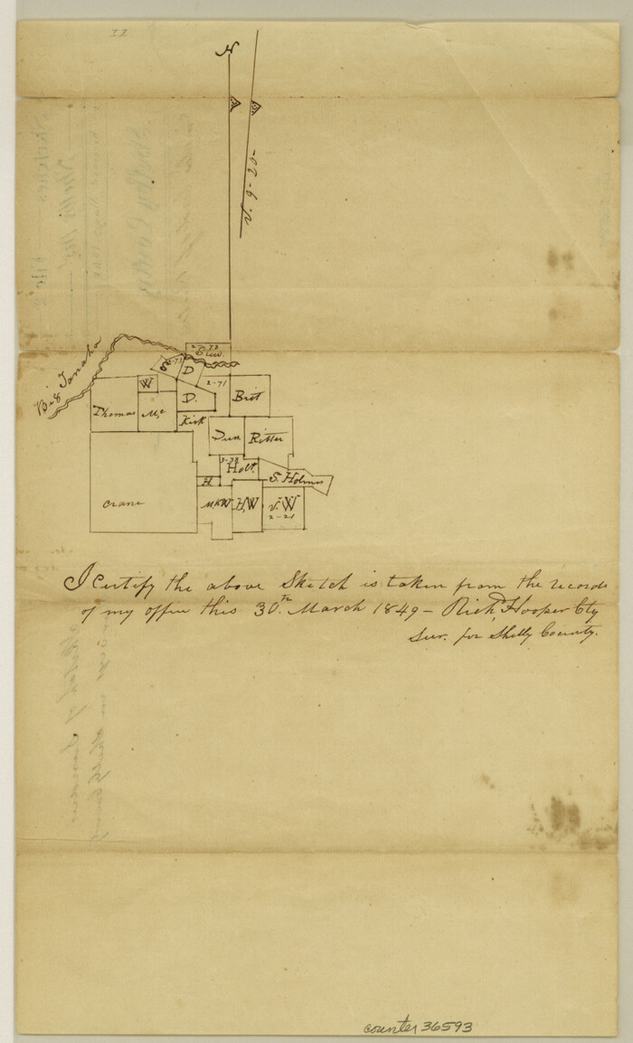 36593, Shelby County Sketch File 2, General Map Collection