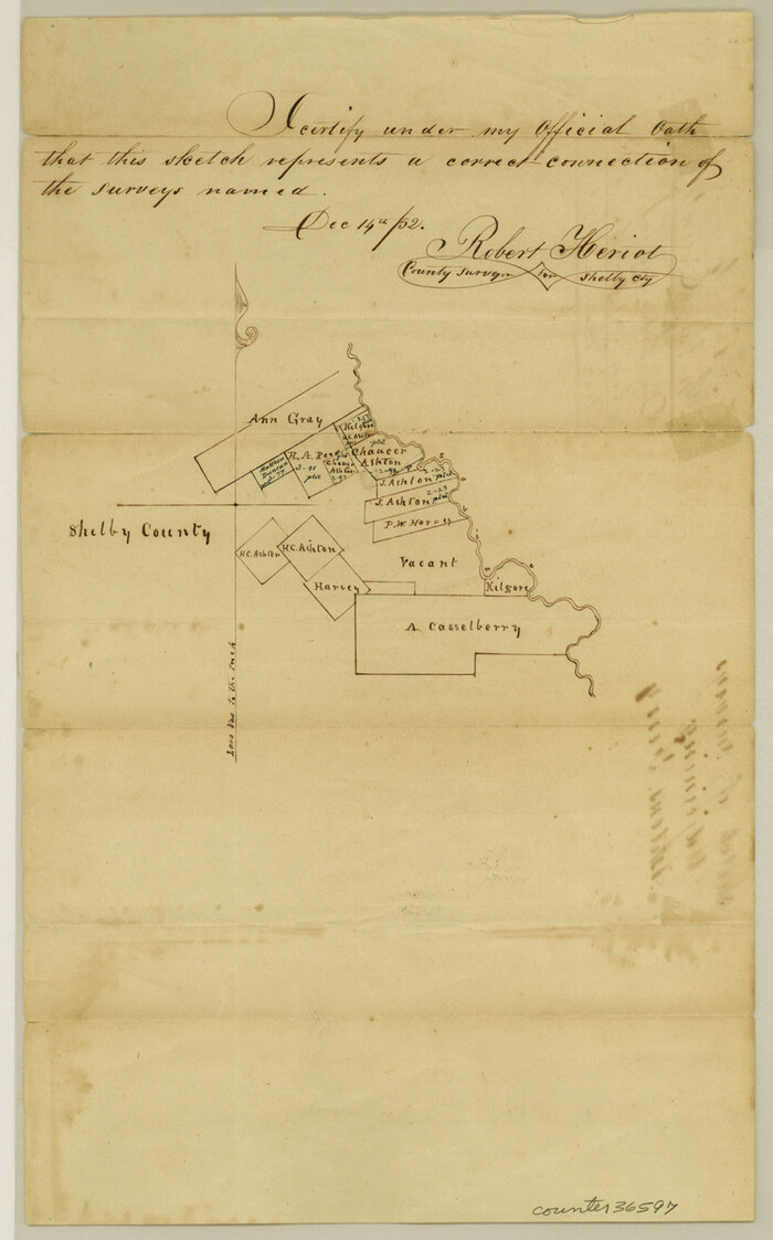 36597, Shelby County Sketch File 4, General Map Collection