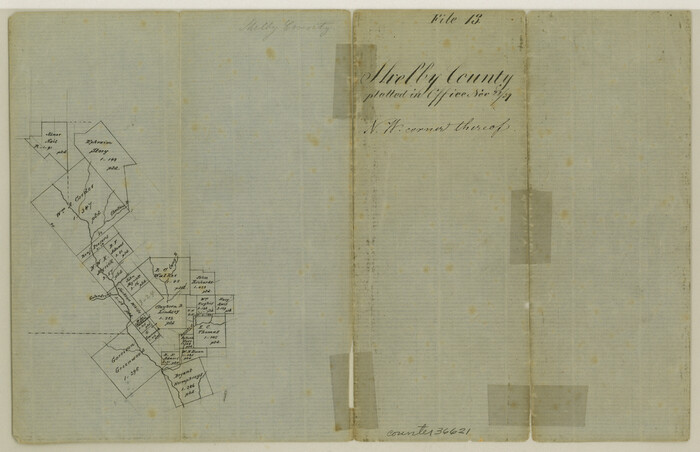 36621, Shelby County Sketch File 13, General Map Collection