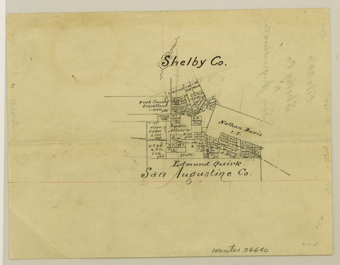 36640, Shelby County Sketch File 20 1/2, General Map Collection