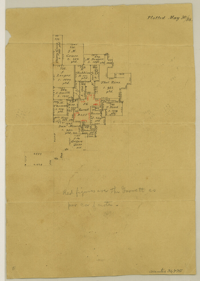36775, Smith County Sketch File 14, General Map Collection